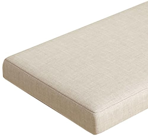Cojines para Banco Jardin 100/120/140/150/180cm Zapatero Cojín para Banco 2 y 3 Plazas Antideslizante Terraza Cojín del Asiento Funda Lavable para Exterior/Interior/Cocina/Columpios(A8,180x60x5cm)
