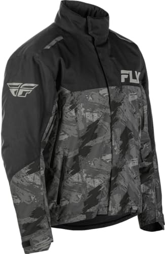 Fly Racing Youth SNX Pro Snow Jacket – Insulated Waterproof Snowmobile Coat, Windproof Winter Riding Outerwear for Kids Skiing, Snowboarding & Cold Weather Protection
