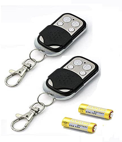 Enterelettronics KIT 2 TELECOMANDI PER CANCELLO compatibile con frequenza 433,92MHZ a codice fisso +2 BATTERIE OMAGGIO -.NON duplica i telecomandi ROLLING CODE -ASSISTENZA TELEFONICA