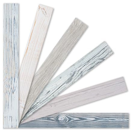 iWerk® – Musterpaket „Helle Töne“ | Moderne Echtholzpaneele zum Kleben | Wandpaneele als Holzproben – zum Ausprobieren für Zuhause