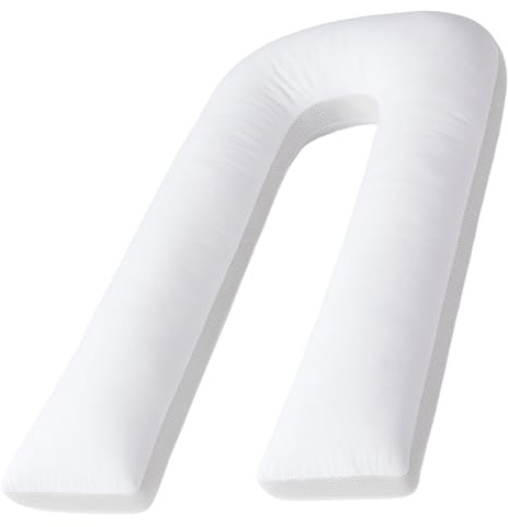 Bedding Home Airmesh 9ft U Shaped Pregnancy Pillow | Airflow Side Sleeper Body Pillow Maternity Support Pillow | Cuddle Cushion Long Pregnancy Pillows for Sleeping (9ft)