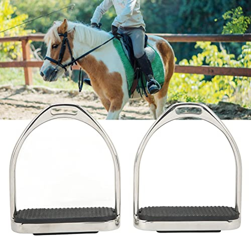 Topyond Staffe per Equitazione in Acciaio Inossidabile Antiscivolo Selle Equestri Leggere Accessorio Design Pieghevole Antiscivolo per Una Guida Sicura in Sella Inglese per Gli Appassionati di Sport