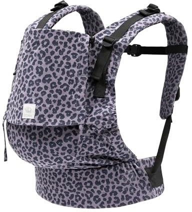 Stokke Limas Babytrage Flex, Leopard Liliac (OCS) - Full Buckle Babytrage - Drei Trageoptionen - Sicher für Babys von 1 Monat / 4 kg bis 20 kg