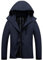 UMIPUBO Veste Imperméable Pour Femme Pluie Coupe Vent Respirante Blouson Outdoor Randonnée Jacket Avec Capuche Pour Rain Saison(Bleu marine,M)