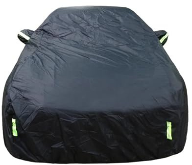 Universella SUV Sedan Hela Bilskydd Utomhus Vattentät Sol Regn Snö Skydd UV Dragkedja Design Svart Fodral S-XXL(XXL-5.3X2.0X1.50M)