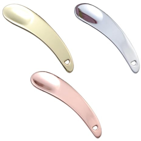 HAKIDZEL Cuillères à Crème Yeux en Alliage de Zinc Spatules Cosmétiques Pratiques Lot de 3 pour Masque Facial et Soin Peau en Voyage