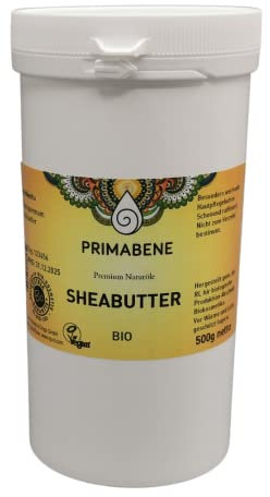 Primabene, Shea Butter Bio, naturrein, (1 x 500 g)