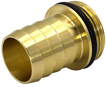 VARIOSAN Schlauchtülle 14221, 1 AG x 1 Tülle, Messing, O-Ring