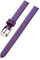 Armband Rindsleder Echtes Leder 8-22mm Glatt Damen Herren Uhrenarmband mit Werkzeug, Lila Silber, 12mm