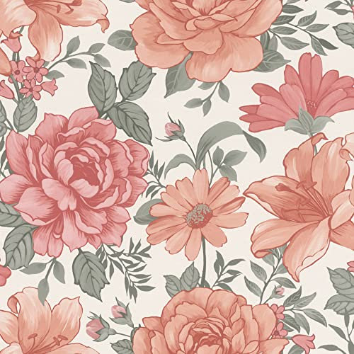Rasch Tapeten Vliestapete (Kids) Rot 10,05 m x 0,53 m Bambino XIX 252422, Rosa