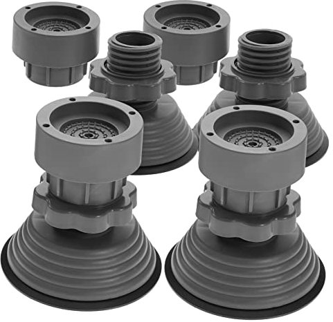 ROMISBABA 4stücke Höhenverstellbare Anti-rutsch Waschmaschinenfüße Fußmatten Für Waschmaschinen Und Trockner Vibrationsdämpfend Rutschfest Und Geräuschreduzierend