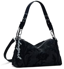 Desigual sac à main sac à épaule bandoulière Bergamo Floral Shoulder Bag Black noir