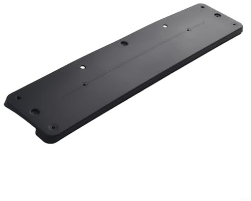 Support de plaque d'immatriculation pour pare-chocs avant, pour Mercedes Classe E W212 2009-2013 - Montage direct - Support en plastique noir