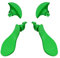 4 Pcs Back Paddles for PS5 Edge Controller, Interchangeable Metal Rear Paddles,Metallic Rear Paddles Trigger Buttons Replacement Parts for PS5 Edge Controller (Green) [video game]