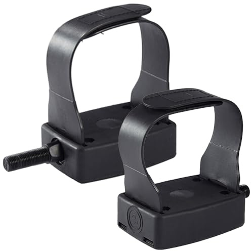 Celuicion Lot de 2 pédales ergomètre de rechange - Avec fermeture - Accessoires de fitness réglables pour cyclistes, motards