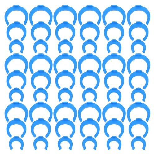 GETAJGHSD Clip di Bloccaggio Rapida per Tubo Acqua 1/4 3/8 1/2 320 Pezzi in Pom Resistente Compatibile Sistemi Depuratori Sottolavello Blu