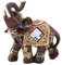 1pc Glück Reichtum Elefant Statue Skulptur Feng Shui Holzmaserung Home Desktop Dekoration Geschenk(Medium)