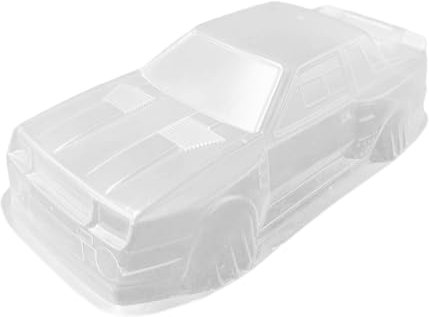 Generic 1/28 RC Carrosserie RC Voiture 1/28, Pièces de Rechange, 98 Mm Carrosserie RC Carrosserie Transparente pour Véhicules Hobby Car DIY