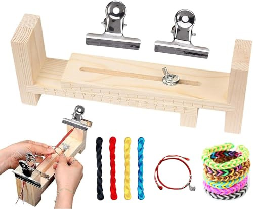 Funklu Paracord Jig Creatore di Braccialetti Strumento Braccialetto Maker,Fabbricante di braccialetti regolabile,Set Braccialetto Fai Da Te Paracord,Kit fai da te braccialetto maglia Jig