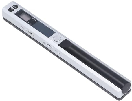 Bärbar Skanner, Fotoscanner för A4 -dokument, 8,27 Tum Handhållen Skanner för Böcker, Företag, Bild, Foto, Kvitton, JPG PDF -formatval, Upp Till 900 Dpi (SILVER)