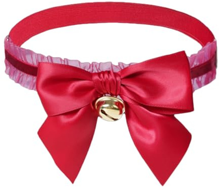 MinoCino Strumpband för kvinnor, elastiskt bröllopstrumpband för brud, eleganta strumpband, i rött, svart och vitt
