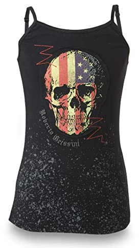 Roberto Geissini T-Shirt American Skull Kids TOP Black / 134