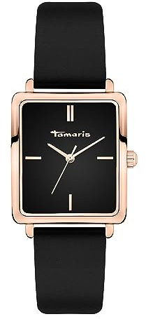 Tamaris Damen Analog Quarz Uhr mit Leder Armband TT-0130-LQ