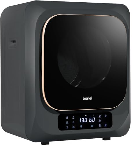 2.5KG Portable Worktop Tumble Dryer - Black Compact Mini Clothes Spin Dryer