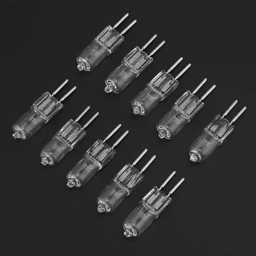WYLIELAMSH Halogen Bulb 10PCS GU5.3 Double-pin Base Warm White Halogen Light Bulbs G5.3 12V-20W
