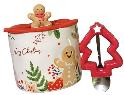 YILWPV Couple Mugs 2PCS Christmas Couples Ceramic Mugs, Water Bottles, Meaningful Cups, Home Use Cups(White)