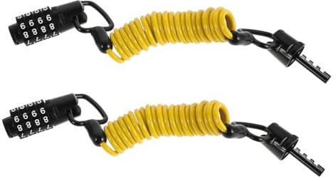 VICASKY Heavy Duty Bicycle Lock with Combination Retractable Security Cable Lock for Helmets and Luggage for Motorcycles and Strollers