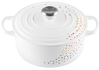 Le Creuset Signature Gusseisenbräter mit Deckel, Ø 24 cm, rund, geeignet für alle Herdarten und Induktion, Volumen: 4,2 l, 4,305 kg, Loving Collection, 21177248471430