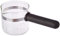 Anakel Home Repuesto de Jarra Cafetera Universal con Mango Largo de Plástico de 8,5cm de Alto y 8,6cm de Diámetro Jarra Café para 4-6 tazas Cristal y Plástico Negro
