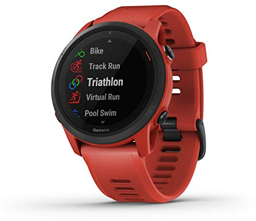 Garmin Forerunner 745, GPS Running Watch, Detailed Training Stats and On-Device Workouts, Essential Smartwatch Functions, Red (Renewed)