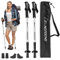 Hop-Sport Trekkingstöcke HS-0135TP Nordic Walking Wanderstöcke Set Anti Schock Teleskop - Silber