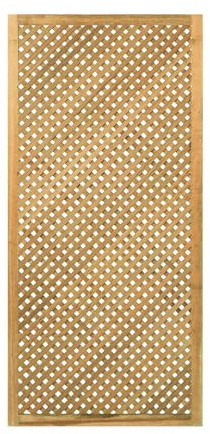 Onlywood Grigliato in Legno per esterno PRIVACY a maglia stretta 2 x 2 cm - Traliccio balcone e terrazzo in legno trattato in Autoclave disponibile in 3 Dimensioni (90 x 183 h. cm)