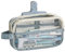 Cute Aesthetic Pencil Case, Large Capacity Canvas Pen Pouch Bag, Large Capacity Pencil Case with Multiple Pockets (Blue)