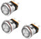22mm Metal Button Self-locking Switch Ring Lamp Angel Eye with LED Indicator Current 15A 3-8v 6v 12v 24v 220v NWPNLXEA(Red 9-24v)