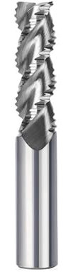 Temhyu Fraise en bout d'ébauche HSS à tige de 6-20mm, 4 cannelures CNC, mèches de routeur for l'aluminium, l'acier et le métal, outils d'usinage à basse vitesse(12xD12x26x83mm)