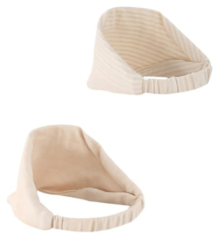 HEMOTON Lot de 2 Foulards Coupe-Vent en Coton pour Femme Bandeaux Doux et Respirants Adaptés Post-Partum et Hiver Confortables et Élastiques Protection Peau Usage Maternité