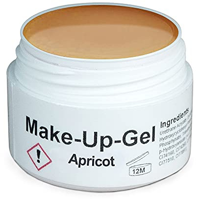 GS-Nails UV Make-Up Camouflage für Nail-Art & Nagel-Design - 5 ml Härtendes Cover-Gel - Selbstglättendes Nagel-Gel - Apricot