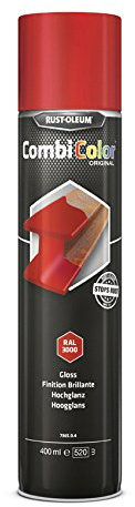 RUST-OLEUM 7365.0.4 Combicolor Original Aerosols, Superior Metal Protection, Direct To Rust, Bright red -RAL 3000