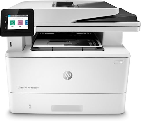 HP M428fdw LaserJet Pro MFP, Weiß, Multifunktionsdrucker, WLAN + LAN + Fax