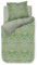 PiP Studio Bettwäsche Saluti Piccoli Green Perkal Blüten Ornamente Blumen Wendeoptik Geblümt Gestreift Floral, Größe:155 cm x 220 cm