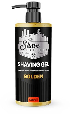 The Shave Factory da rasatura trasparente Golden 1000ml formato professionale