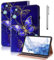 GLANDOTU Hülle für Samsung Galaxy Tab A 10,1 SM-T510/T515 2019 Hülle Folio Flip Leder Schutzhülle Galaxy Tab A SM-T510 mit Stifthalter Stand Wallet Cover Case Tablet Hülle -Diamant Schmetterling