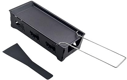 BESTonZON 1 Set Teglia Antiaderente Grill Elettrico per Raclette Teglia da Forno per Raclette al Formaggio Griglie Portatili Mini Raclette Mini Teglia per Formaggio Abito Svizzera Pieghevole