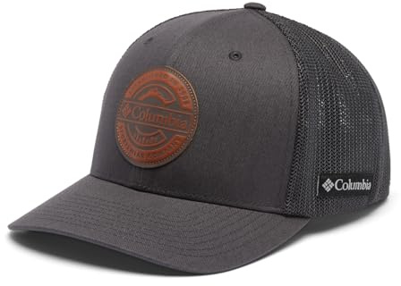 Columbia Unisex's Rugged Outdoor Mesh Hat Cap, Shark/Circle Logo, X-Large