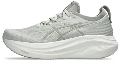 ASICS Women's Gel-Nimbus 27 Running Shoes, 8, Lake Grey/White SAGE