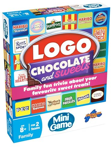 Drumond Park Logo Chocolate & Sweets Mini Board Game | Fun for Groups – Adults & Families | Travel-Size Trivia Game | Perfect for Parties & Game Nights